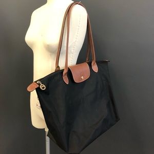 Longchamp Le Pliage Tote, Large Black